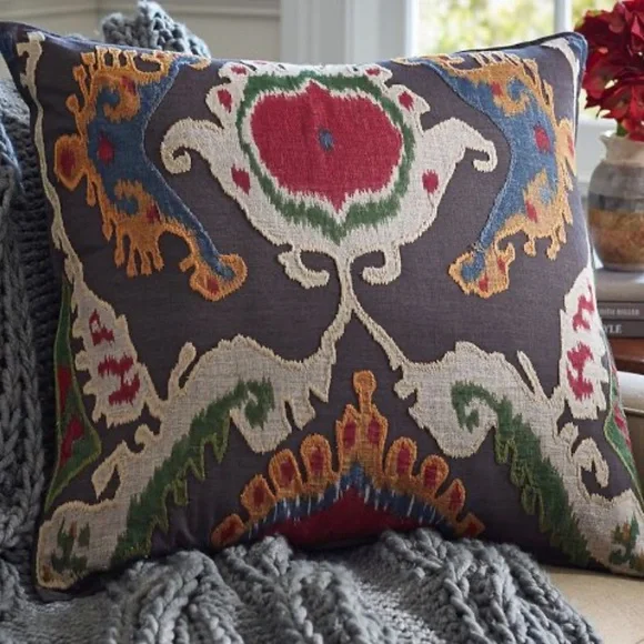 Pottery barn ikat hot sale pillow